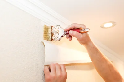 Pose de papier peint à Isserteaux — revêtements muraux et toiles de verre